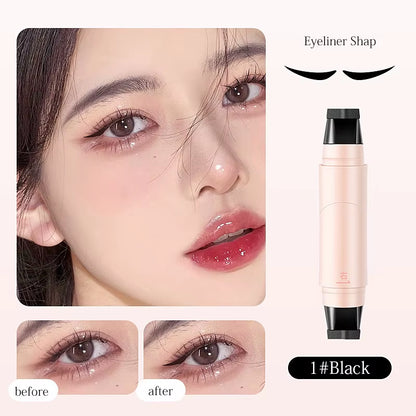 Rotating Eyeliner Stamp Pen, Waterproof, SweatResistant, OneTouch Application Liquid Eyeliner, SmudgeProof, Daily Makeup