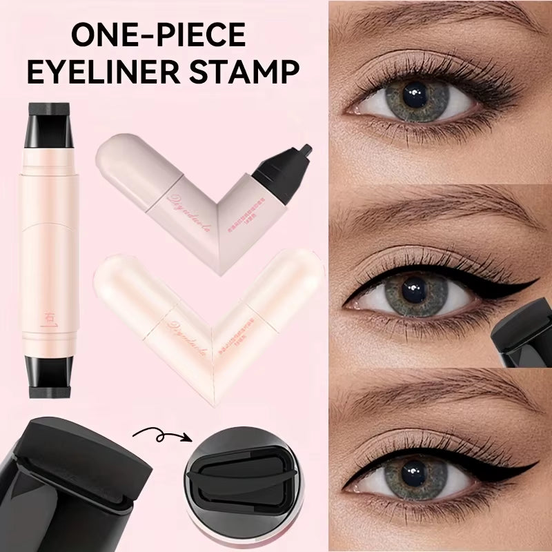 Rotating Eyeliner Stamp Pen, Waterproof, SweatResistant, OneTouch Application Liquid Eyeliner, SmudgeProof, Daily Makeup